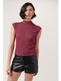 Could Be Us Mock Neck Sweater Rib Tee