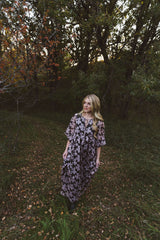 Midnight Blossom Maxi Dress