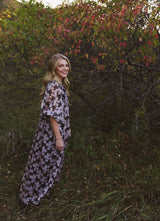 Midnight Blossom Maxi Dress