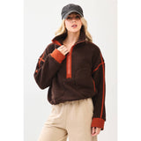Quarter Zip Chocolate Fleece