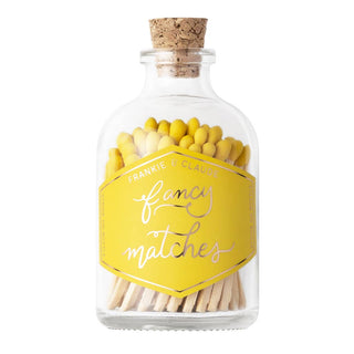 Fancy Matches: Yellow Small Match Jar
