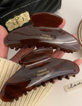 Floral Caramel Polka Dot Claw Clip MK2PPIM6W6HCP18