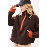 Quarter Zip Chocolate Fleece