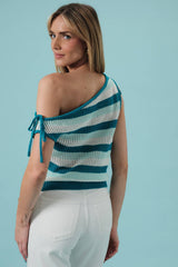 Off Shoulder Knit Tank