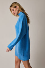Turtleneck Long Sleeve Sweater Tunic Dress