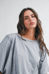 Boxy Dolman Short Sleeve Top