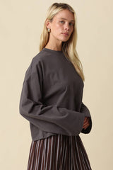 Nellie Long Sleeve Crew Neck Tee