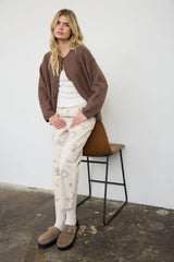 Coffee Run Heathered Cardigan