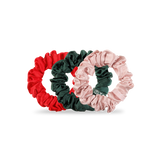 Silk Hair Scrunchie | Large | Poinsettia