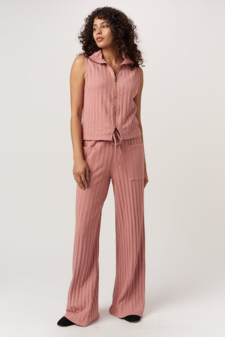 Wishing Well Zip Front Rib Top