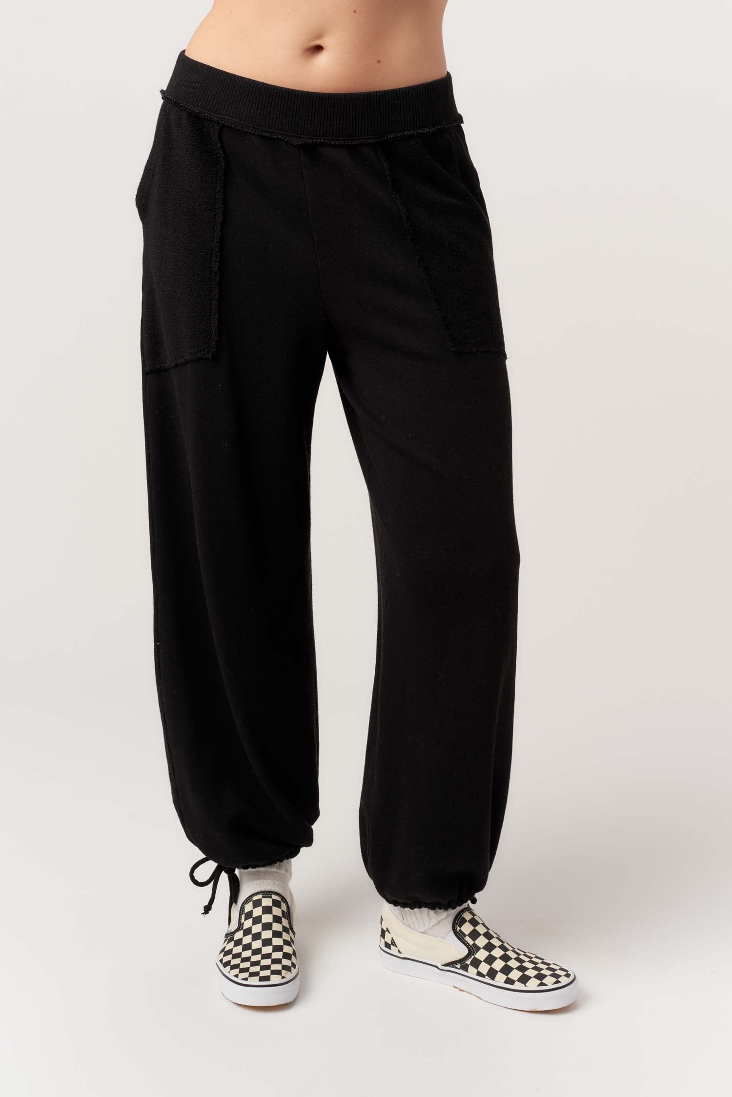 Going Places Mixed Textured Pant