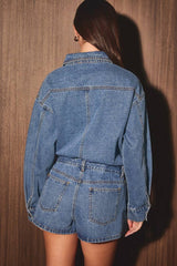 The Dakota Denim Skort Romper