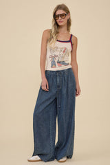 Vintage Cowboy Boots Graphic Rib Tank