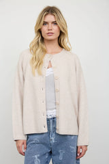 Coffee Run Heathered Cardigan