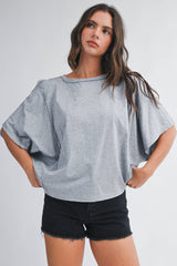 Boxy Dolman Short Sleeve Top