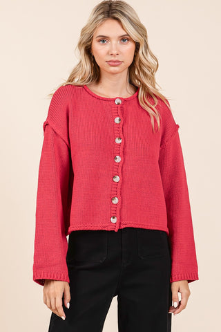 Love Knit Button Cardigan