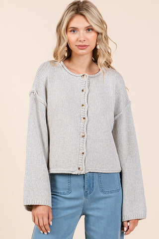 Love Knit Button Cardigan