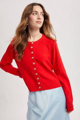 Round Neck Cardi