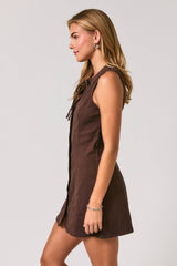 The Betsy Bow Button Down Dress