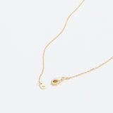 Gold Dipped Wishbone Pendant Necklace
