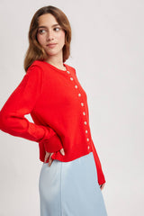 Round Neck Cardi