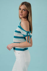 Off Shoulder Knit Tank