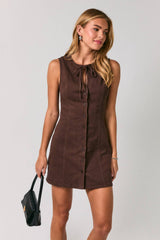 The Betsy Bow Button Down Dress
