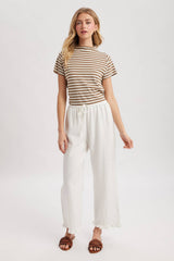Stripe Mock Neck