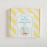 Christmas Cowboy Boot Counted Cross Stitch Kit