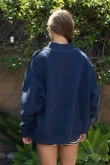 'Lucky & Mallard' Mock-Neck Sweatshirt