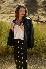 Oversize Faux Leather Blazer