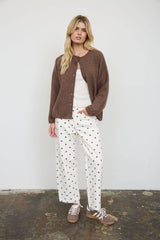 Coffee Run Heathered Cardigan