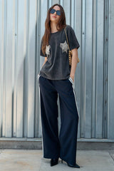 Star Trim Patch Washed Tee