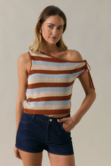 Off Shoulder Knit Tank