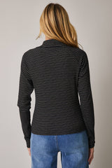 Mock Neck Raglan Long Sleeve