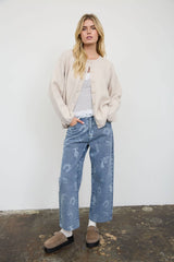 Coffee Run Heathered Cardigan
