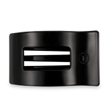 Flat Rectangle Hair Clip | Large | Jet Black