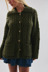 The Greta Oversized Pocket Cardigan