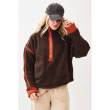 Quarter Zip Chocolate Fleece