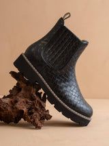 The Myra Woven Chelsea Boot