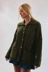 The Greta Oversized Pocket Cardigan