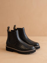 The Myra Woven Chelsea Boot
