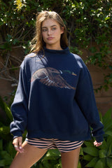 'Lucky & Mallard' Mock-Neck Sweatshirt