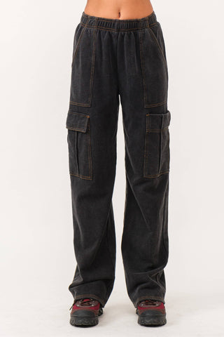 Karina Loop Terry Utility Cargo Pants