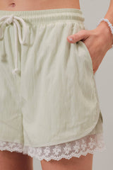 Lace Track Short