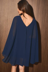The Celeste Chiffon Cape Romper