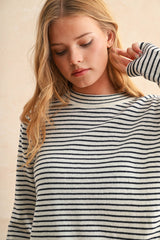 STRIPED SWEATER TOP