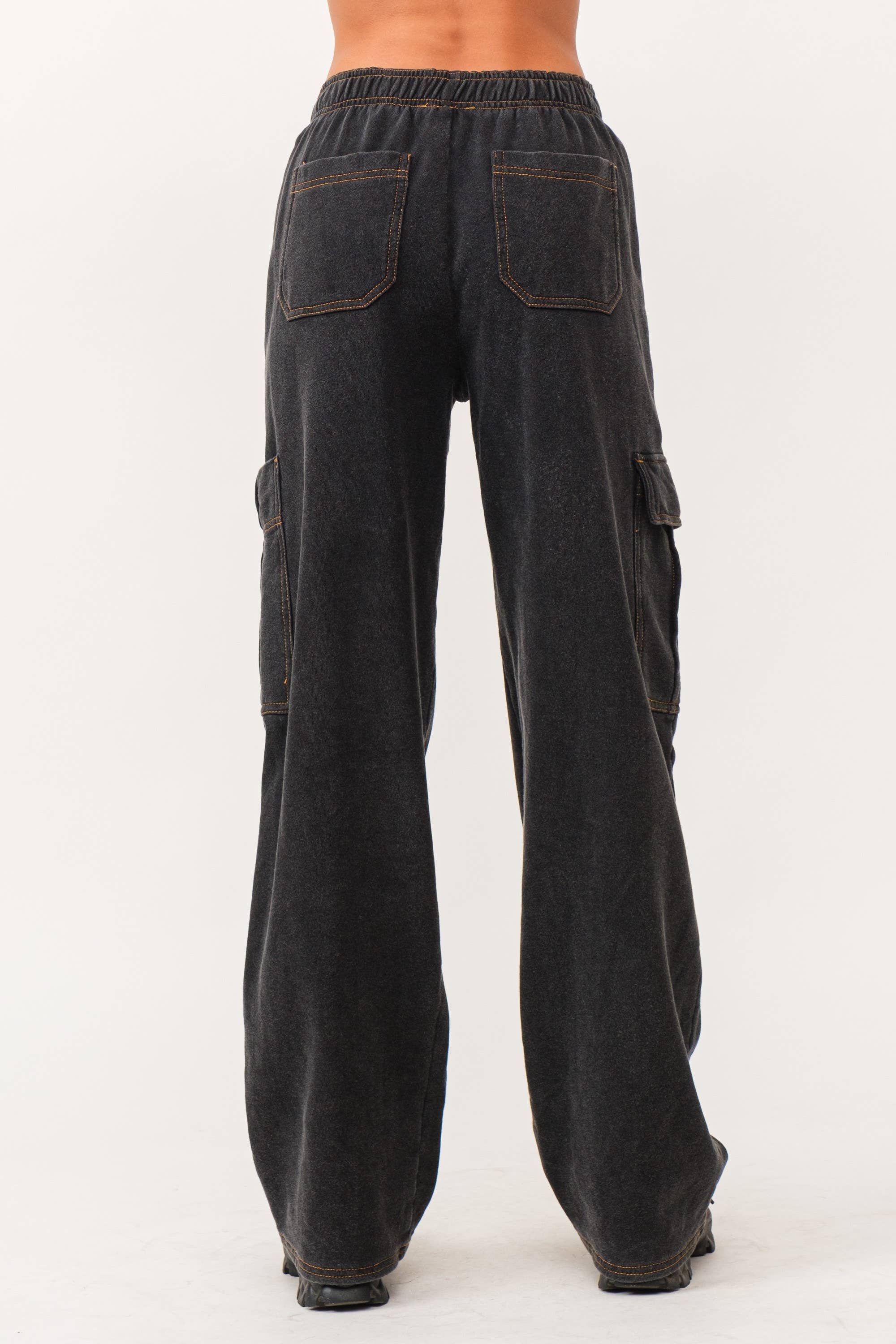 Karina Loop Terry Utility Cargo Pants