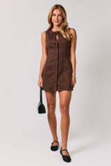 The Betsy Bow Button Down Dress