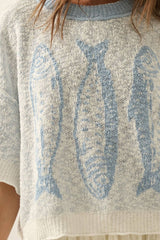 Three Fishes Textured Sweaters